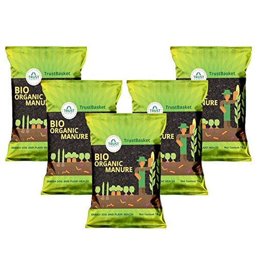 TrustBasket Bio Organic Manure (set of 5) 5 KG for home, kitchen, and