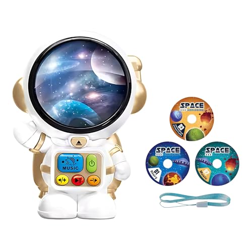 Crackles Astronaut Educational Toy with Light & Sound  3 Learning Disc