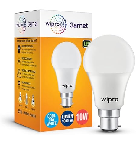 Garnet 10W B22 LED Bulb, Coolwhite (Pack of 1)