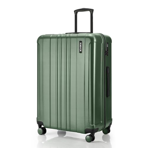 HRX Force Large Size Dark Green Polycarbonate Hard Shell Suitcase - Pr
