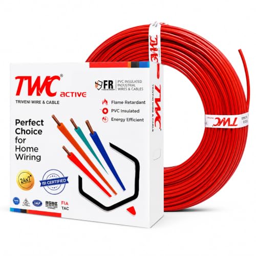 TWC Active Red 2.5 SQMM 180 METER | Copper Wire | HRFR (Heat Resistant