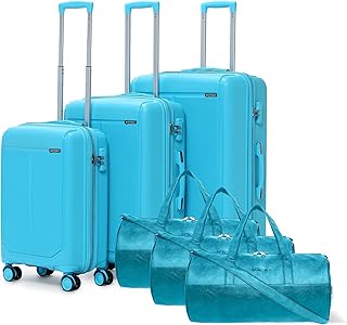 Megatron 6-Piece Family Set  3 Duffle Bags + 3 Trolley Suitcases, Unbr