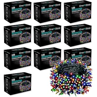 One94Store LED Pixel String Light Pack of 10  36 Ft Copper Wire Fairy