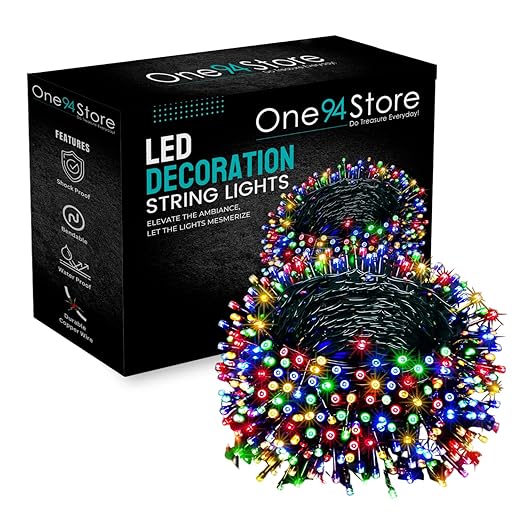 One94Store LED Pixel String Light Pack of 1  36 Ft Copper Wire Fairy L