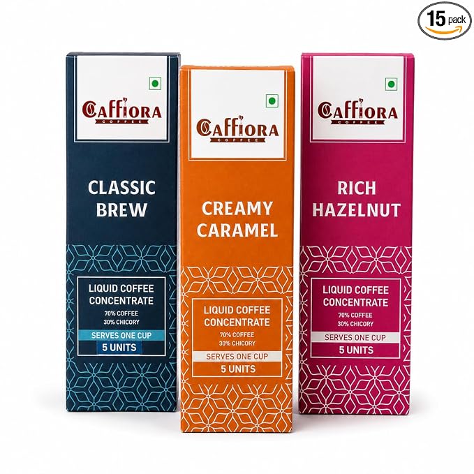 Caffiora Liquid Coffee Concentrate | Triple Flavour Combo | Classic Br
