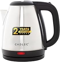 CADLEC Aquanix 1.8 Litre Electric Kettle with Stainless Steel Body | A