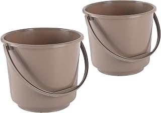 Kuber Industries 2 Pcs Compact Size Plastic 5 Litre Bucket for Kitchen