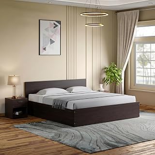 Interio by Godrej EWA Queen Size Engineered Wood Bed with Box Storage