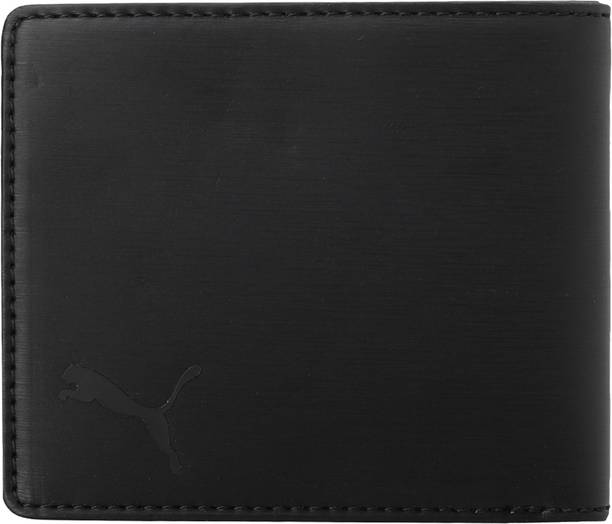 PUMA Men & Women Casual Black Artificial Leather Wallet 2 Card Slots