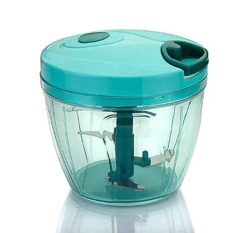 SORATH Manual Pull String Food Chopper | 3-Blade Hand Chopper for Vege