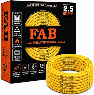 FAB Lite 2.5 mm Electrical Wire  90 Meter | Single Core Copper Wire |