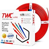 Lite Red 2.5 SQMM 45 METER | Copper Wire | HRFR (Heat Resistant Flame