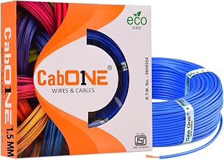 Lite 1.5 Sqmm Electrical Wire|45M|Single Core|Copper|FR PVC Insulation