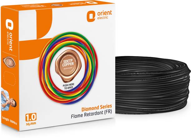 Orient Electric Diamond Series 1 mm Electrical Wire|90 m| Copper| Uni-