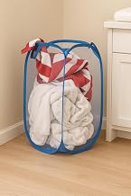 Kuber Industries Nylon Mesh Laundry Basket|Sturdy Material & Durable H