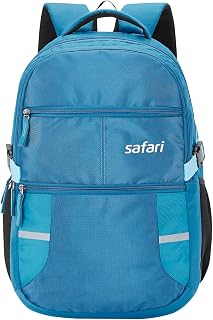 Omega Spacious/Large 5 Compartment Laptop Backpack With Raincover, Col