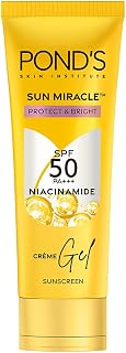 PONDS Sun Miracle SPF 50 PA+++ Crme Gel Sunscreen-Protect & Bright, Wi
