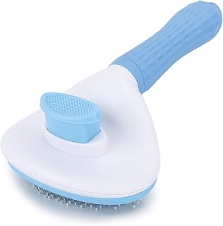 Depets Self Cleaning Slicker Brush, Pet Grooming Shedding Brush for Do