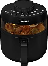 Havells Prolife Crystal Digital Air Fryer 5L, 1500W|D 8 Pre-sets| Aero
