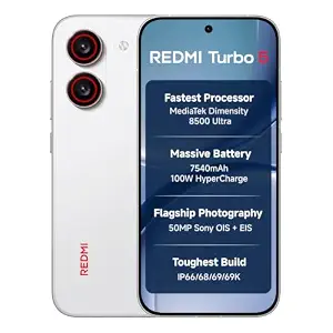 REDMI Turbo 5 (8GB + 256GB) Turbo White | MediaTek Dimensity 8500 Ultr