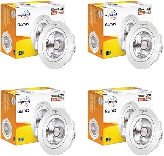 wipro Garnet 6 W Slim COB Downlight for False Ceiling | Cool Day White