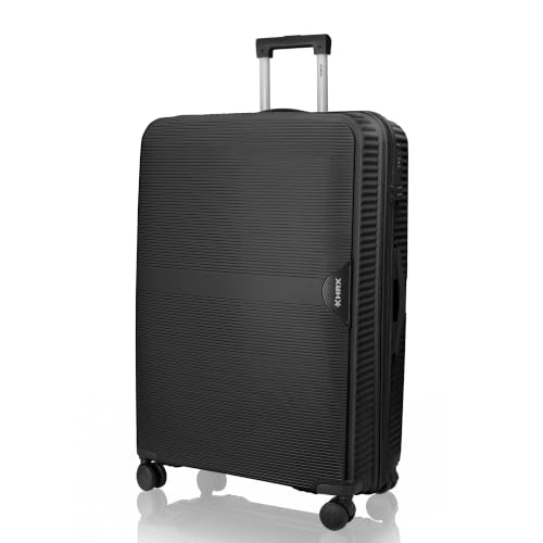 HRX Parabola Large Size Haileys Black Polypropylene Hard Shell Suitcas