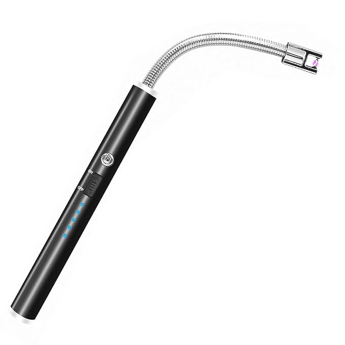 Electric Rechargeable Plasma Lighter, Multicolor Flameless Windproof,