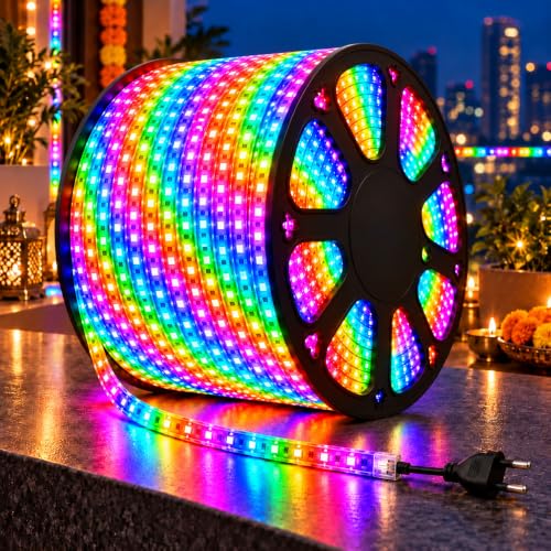 Desidiya LED Rope Light 100 Meter Multicolor | Decorative Lighting for
