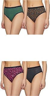 Rupa Softline Women's High Rise,All-Day Fresh Cotton Hipster Panties,O