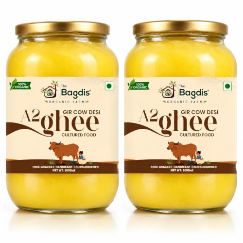 The Bagdis Organic A2 Gir Cow Ghee | Hand-Churned Cultured Bilona Ghee