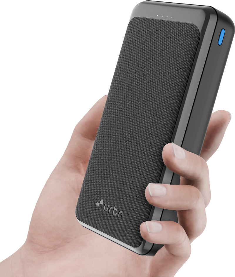 URBN 20000 mAh 35 W Compact Power Bank (Black, Lithium Polymer, for Mo