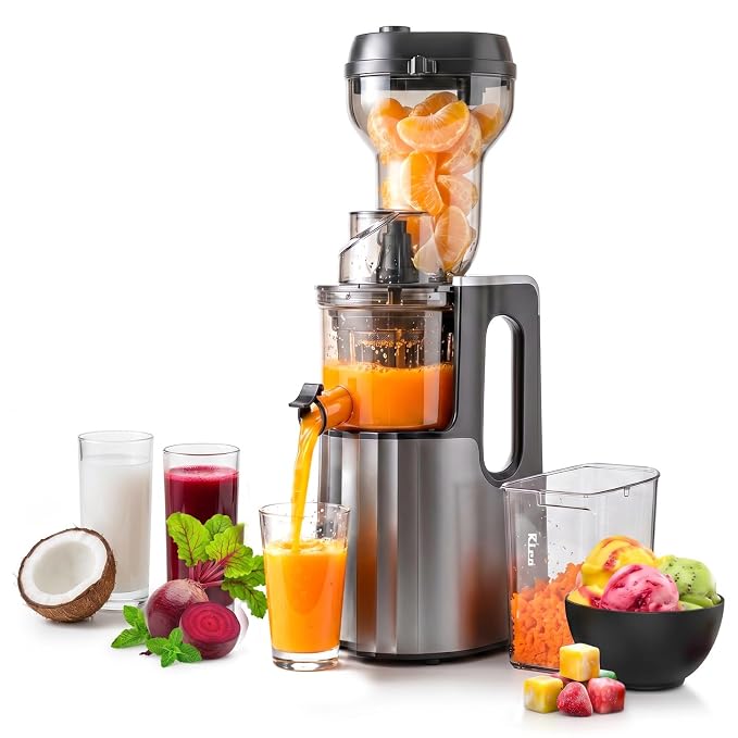 Rico Cold Press Slow Juicer with Ice Cream Maker | 5 Years Motor Warra