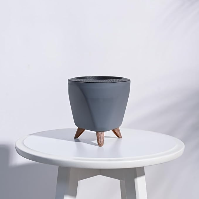 UGAOO Lagos Pot - Grey | Flower Pot for Indoor, Outdoor, Home, Garden