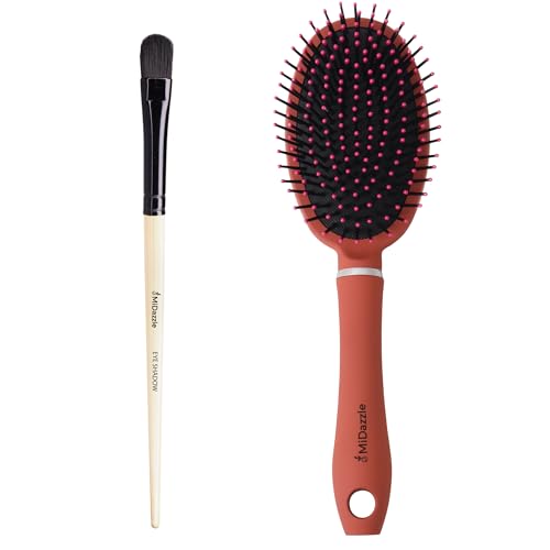Midazzle Premium Wooden Eye Shadow Brush With Midazzle Premium Brown C