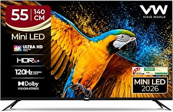 Visio World VW 140 cm (55 inches) 4K Ultra HD QLED Smart Mini LED Goog