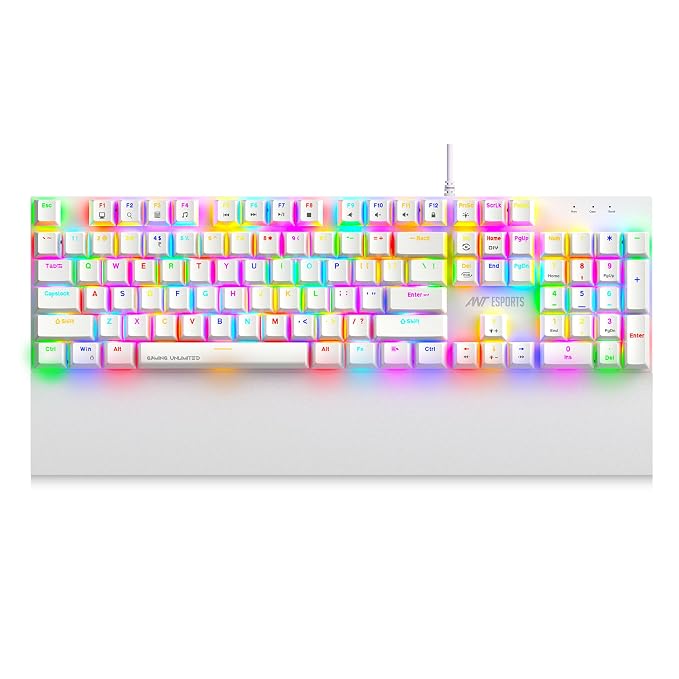 Ant Esports MK4100 RGB Mechanical Gaming Keyboard, Outemu Brown Switch