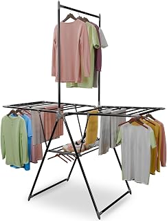 Lifelong Foldable Clothes Drying Stand | Heavy-Duty Alloy Steel Laundr