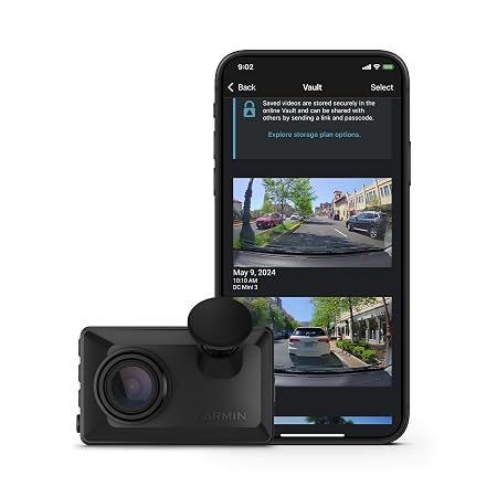 Garmin Dash Cam X110, Compact 1080p HD Dash Cam with a 140-degree Fiel