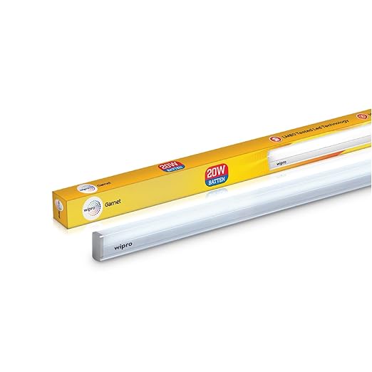 wipro Polycarbonate Garnet 20W LED Batten For Living Room & Bedroom |