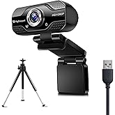 BigPassport 1080P Full HD Webcam with Mic | USB Camera for Laptop, PC,