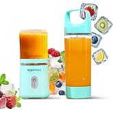 Amazon Basics Portable Blender | 350/500 ml Jar | USB Charging | Batte