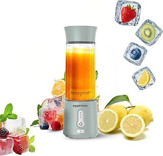 Amazon Basics Portable Hand Blender for Smoothies & Juices | USB Recha