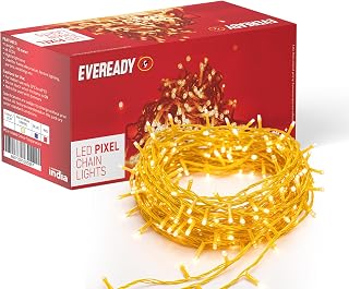 EVEREADY UTSAV 33 FEET, 46 LEDs String Lights, Warm White, Pk 1 Premiu