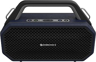 ZEBRONICS Prima, Portable Bluetooth Speaker, 90 Watts, Upto 9 Hours Pl