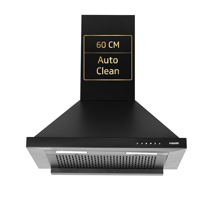 V-Guard P10 60 cm Chimney for Kitchen | 1200 m/h High Suction Power |