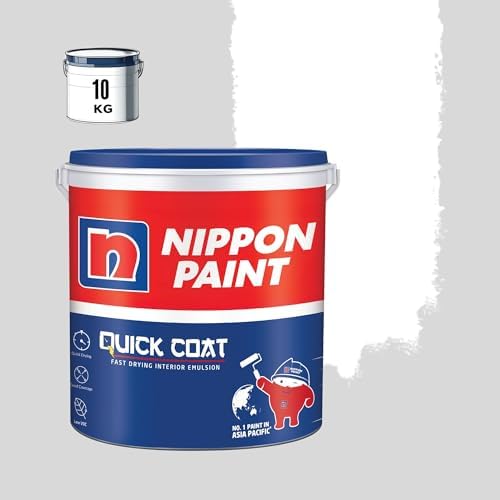 Nippon Paint Quick Coat Interior Emulsion Paint - 5 KG (WHITE)-Quick D