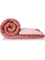 220 GSM Solid Plain Reversible Summer Microfiber AC Comforter/Duvet| A