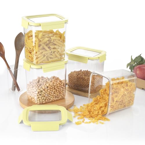 CELLO Stylelock Pet Storage Container for Kitchen Set of 4 Pcs 1800ml