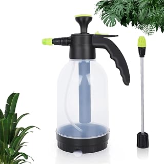 Cinagro Pressure Sprayer Pump with Extra Long Nozzle (Transparent, 2L)