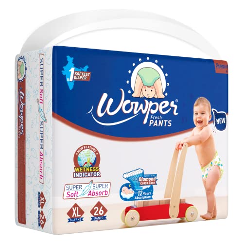 Wowper Easy Pants Baby Diaper | Wetness Indicator | Anti Rash | up to